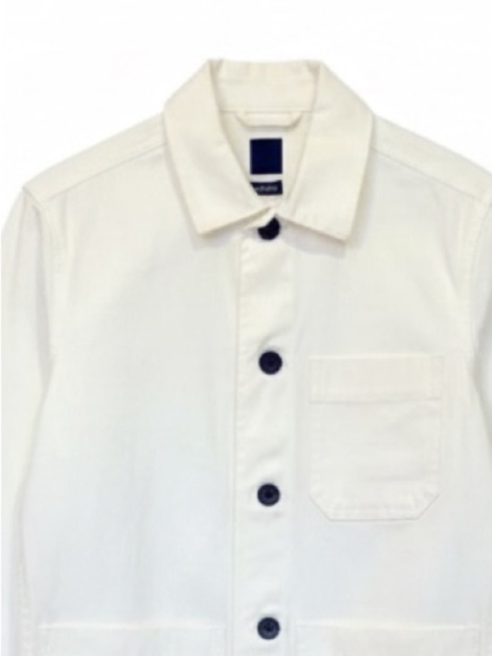 H&M Cotton Twill Regular Fit Shirt Jacket White Size XS - Picture 4 of 9